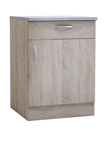 Demeyere 13Casa - Native A4 - Mobile basso. Dim: 60x60x85 h cm. Col: Rovere. Mat: Truciolare.