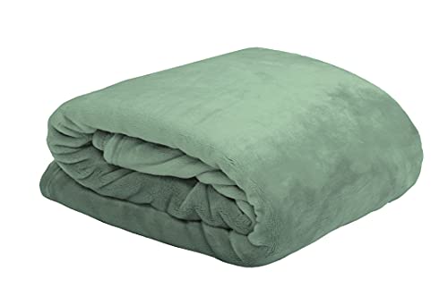 LOVELY CASA Blanket – 130 x 160 cm Polyester Almond