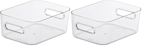 SmartStore - Compact Clear Storage Box S - Small - Transparent (Pack of 2)
