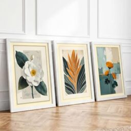 Botanical Studies Botanical Set of 3 Framed Wall Art Prints A3