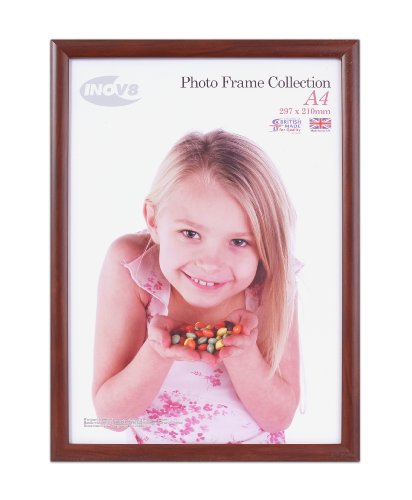 Inov8 A4 British Made Traditional Picture/Photo Frame, Value Dark Oak, PFVS-VDOK-A4