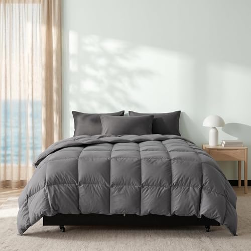 "Luxury Down Feather Comforter Ultra Oversized King-Bed Comforters Duvet Insert-Soft Hotel Collection Duvets- Oversized King Size(120"" X 98???)"