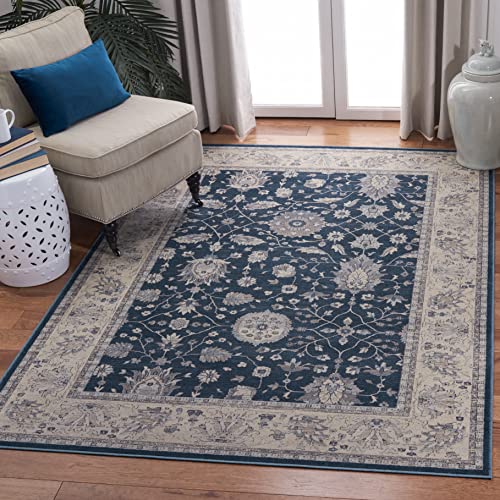 SAFAVIEH Traditional Rug for Living Room, Dining Room, Bedroom - Vintage Collection, Short Pile, in Grey and Neutral, 122 X 183 cm
