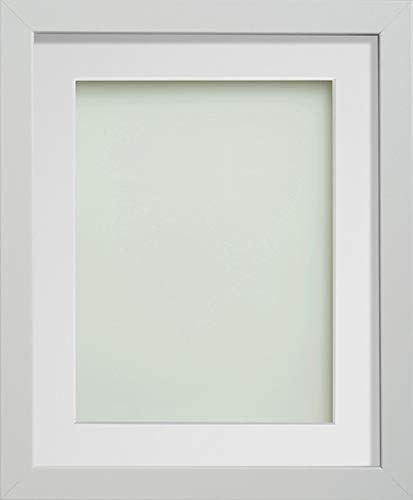 Frame Company Allington White Photo Frame with White Mount, A2 for A3, fitted with perspex