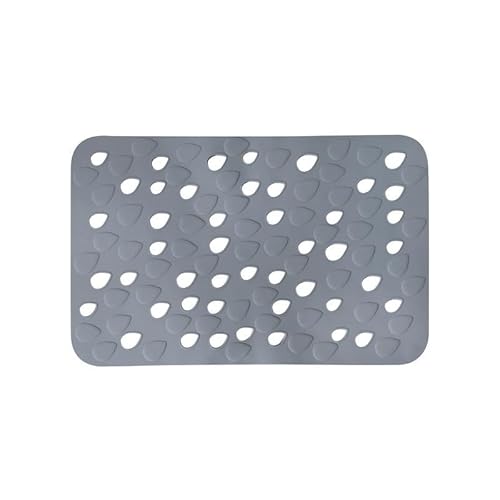Spirella Bath Mat PVC Drops 35 x 53 cm Grey