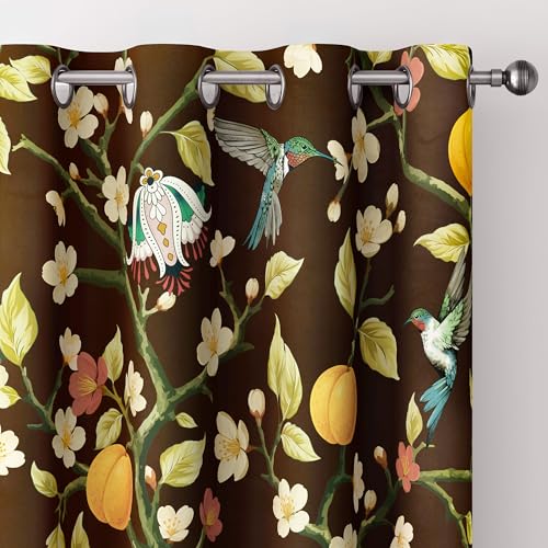 Tyrot Blackout Curtains for Bedroom Black Out Curtains Room Darkening Window Drapes, C8