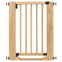 Safetots Wooden Heritage Flat Step Gate, Natural, 63cm - 71cm, Pressure Fit
