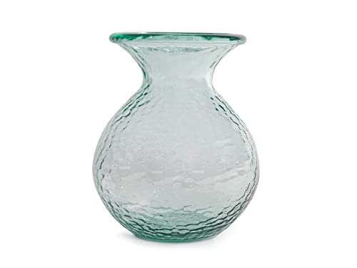 Home Paradise Vase in Recycled Glass Bocciardato color green cm 24.5, Furnishing, Design, Home, Home, 6994600