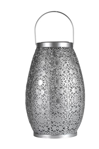 Paulmann Pauleen 48295 LED Solar Lantern Sunshine Temptation 27.5 cm Silver IP44 Solar Light