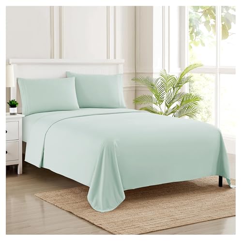 Sweet Home Collection 1800 Thread Count Bed Set Egyptian Quality Brushed Microfiber 3 Piece Deep Pocket Sheets, Twin XL, Mint
