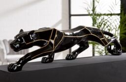 GILDE Decorative Figurine, Resin, Black, 21x101x18 cm