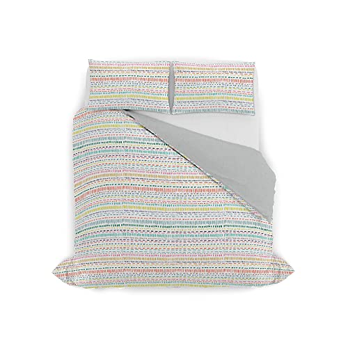 Italian Bed Linen Watercolor Duvet Cover Set, 19, Double