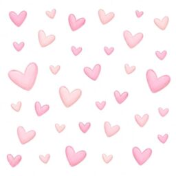 Lafefe 80pcs Wall Stickers for Girls Bedroom, Pink Heart PVC Wall Decals, for Girls Bedroom Accessories, Kids Room, Nursery & Playroom Decor,Pink