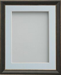 Frame Company Darcy Black Picture Photo Frames with Light Blue Mount, A3 for A4 *Choice of Colours* Fitted with Real Glass
