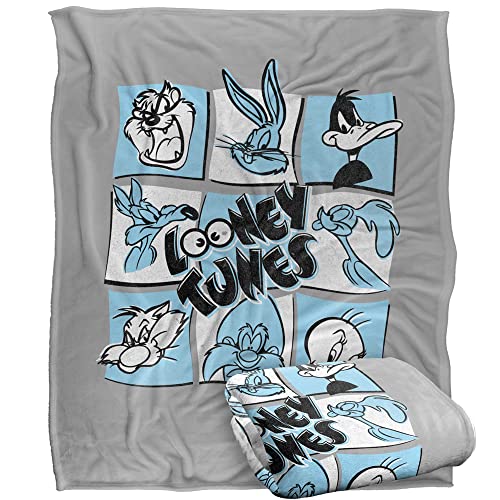 LOONEY TUNES Blanket, 152 x 127 cm, The Looney Bunch Silky Touch Super Soft Throw