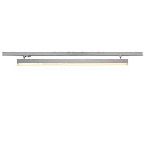 SLV 3-Phase System Spot Sight/LED 3-Phase Spotlight, spot, Ceiling Spotlight, Ceiling Light, Track System, Indoor Lighting / 3000K 38W 3100lm Grey 120 Degrees