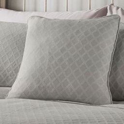 Dreams & Drapes Woven - Croma - Jacquard Filled Cushion - 43 x 43cm in Silver
