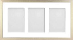 Frame Company Simpson Gold Multi Aperture Photo Frame, 20x10 for 6x4 inch (x3 PPP)