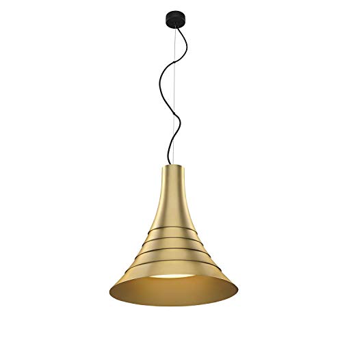 SLV Pendant Light BATO 45 PD/Living Room lamp, Interior Lighting, Dining Room Drop Light, LED, Ceiling lamp / 2500K 30W 1900lm Gold dimmable 100 Degrees