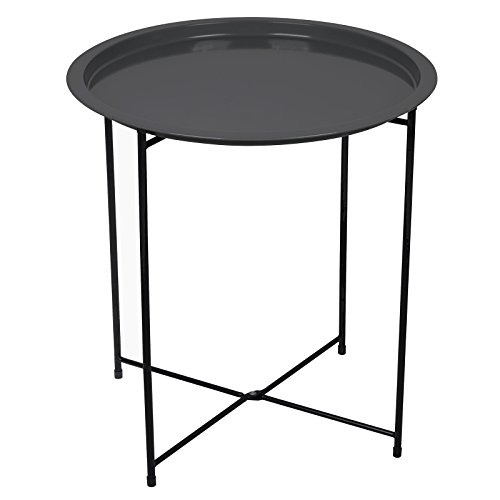 Bo-Camp Urban Outdoor Unisex's Harlem Side Table, Zwart, one size