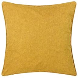 furn. Dawn Cushion Cover – Soft Textured Neutral Tone Piped Edge Case (Mustard – 45x45cm)