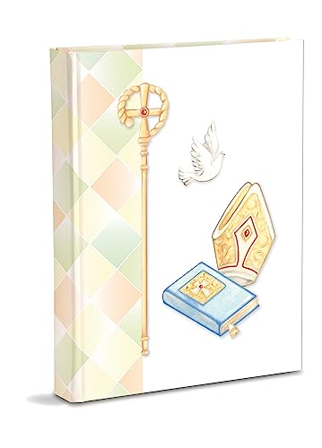 Confirmation Photo Album 23 x 30 cm 60 White Pages in Thick and Durable Cardboard Intervaled with Pergamin, Coloured