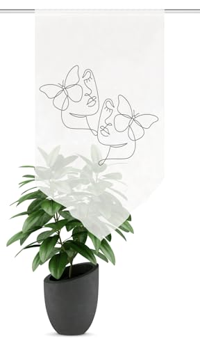 HOME WOHNIDEEN Window Curtain Voile Digital Print Sylia