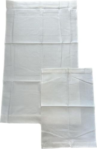 BELLORA Cotton Bidet and Face Towel Set - Wash-resistant Towels Includes 1 Face Towel 55 x 100 cm and 1 Guest Bidet Towel 40 x 60 cm - 2 Piece Towels