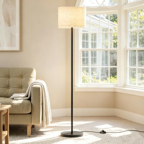 UPXNBOR Floor Lamp, Modern Standing Lamp for Living Room, Bedroom & Office