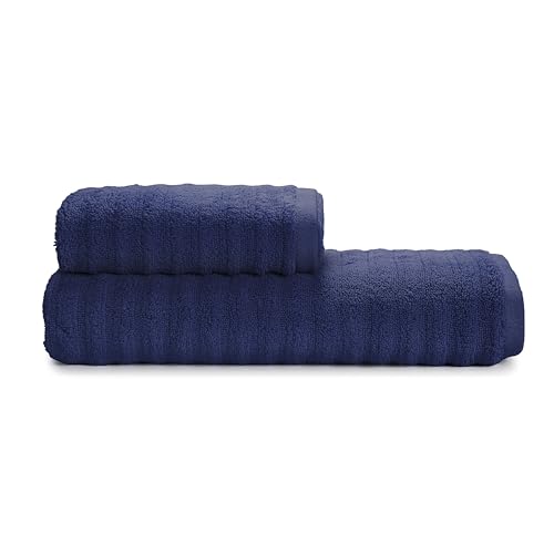 SWEET HOME Guzzini Classic – Set of 100% OekoTex Certified Cotton, Bath Towel 60 x 110 cm and Guest Towel 40 x 60 cm, Soft and Absorbent, Resistant to Frequent Washes and Durable Over Time