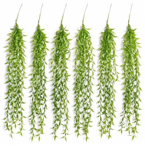 Multipack Leaf Design Artificial Hanging Plants
