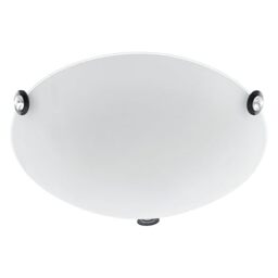 EGLO LED Ceiling Lamp Cafiera, ceiling light, Steel, Glass in White, Black