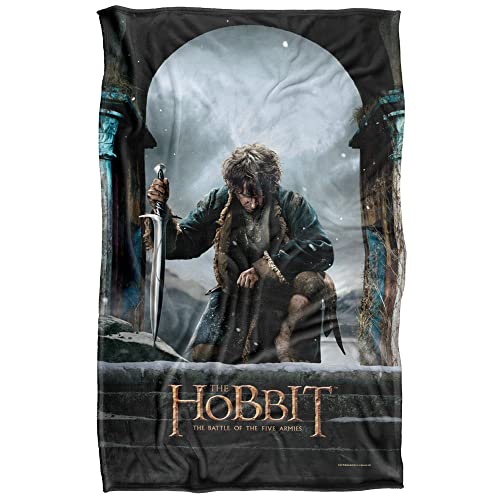 "The Hobbit Battle Of The Five Armies Poster Blanket Super Soft Silky Feel - 36"" x 58"""