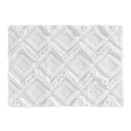 Soft D'Intérieur IKATIS Rug, Cotton, White, 50 x 80 cm