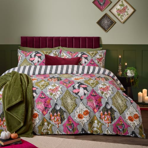 furn. Hallowquin Duvet Cover Set (Multicolour - Double)