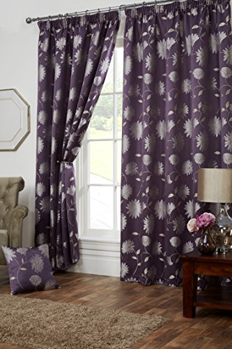 Emma Barclay R.M. Curtain Freya 46 x 72 inches Aubergiene
