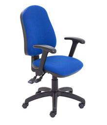 Office Hippo High Back Desk Chair, Ergonomic Home & Office Chair With Height Adjustable Seat, Backrest & Flip Up Arms, Lumbar Support For Extra Comfort, Computer Chair - Royal Blue