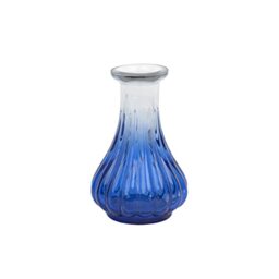 Talking Tables Small Blue Recycled Glass Bud Vase - Small Flower Holder - Table Centrepiece