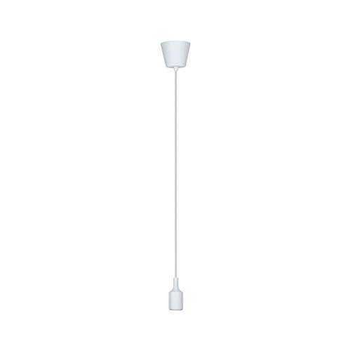 Paulmann 50383 Pendant luminaire Neordic Ketil max. 20 watt Pendant lamp White Ceiling lamp Silicone, Plastic Pendant luminaire E27