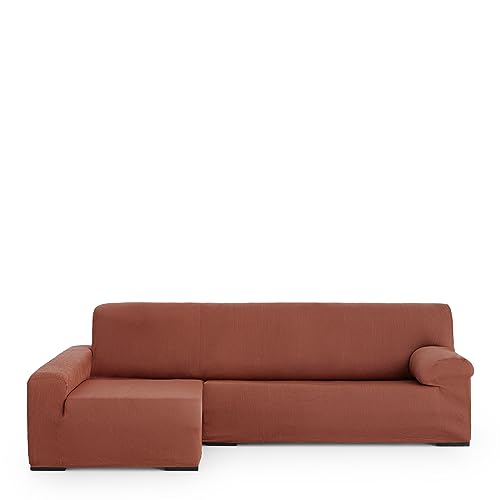 Eysa Poseidon Elastic Left Arm Chaise Longue Sofa Cover, Front View, Colour 9