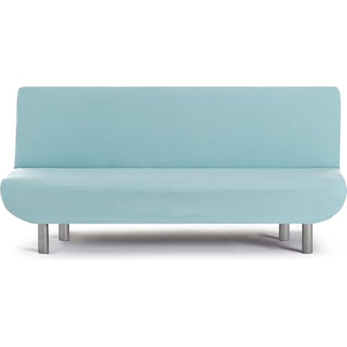 ECOMMERC3 - 3 Seater Clic-Clac Bi-Elastic Universal Sofa Cover ??? Sea Water Colour Easy to Put on and Remove ??? Anti-Wear Protection