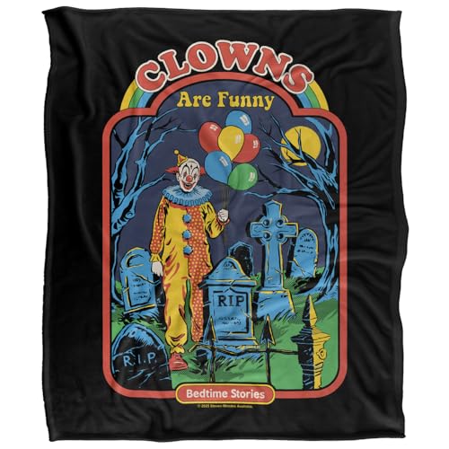 Steven Rhodes Clowns Are Funny Silky Touch Super Soft Throw Blanket 152 X 127 Cm