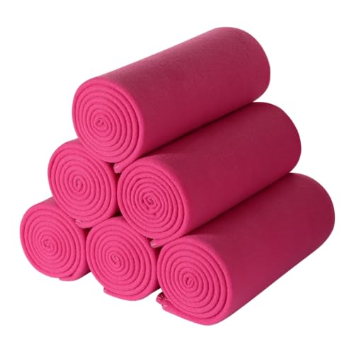 CAI TENG Fleece Blanket Pack of 6 Pink Fleece Throw Blanket for Couch Bed 50x60 Kids Blanket Polar Fleece Fabric Soft Cozy Travel Blankets Lightweight Small Throws Wedding Gifts Fleece Fabric Yard