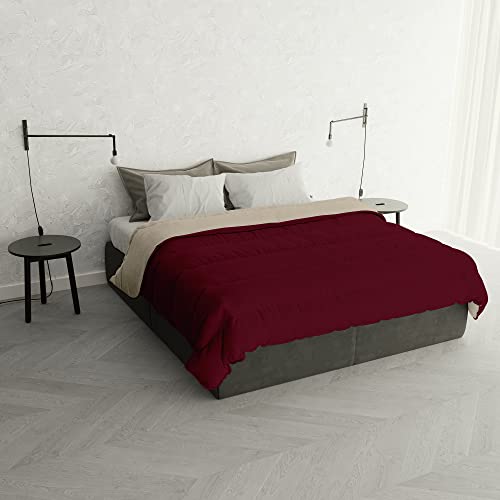 Italian Bed Linen Winter Duvet “Oslo” Double-face, Falun/Cream, 250x200cm