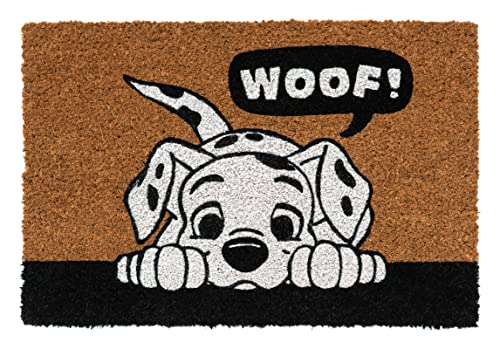 Grupo Erik Door Mat - Disney 101 Dalmatian Gifts - 15.7 x 23.6 in - 40 x 60 cm Coconut Coir, Waterproof, Non Slip Door Mats Indoor & Outdoor - Disney Gifts for Dog Lovers