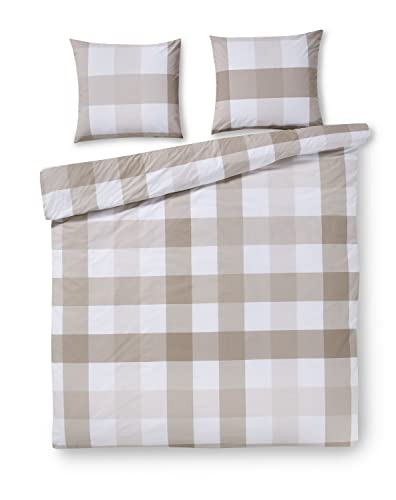 Papillon Perth Duvet Covers Sand, Cotton, 240 x 220/220 cm