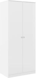 Seconique Denver 2 Door Wardrobe in White Gloss