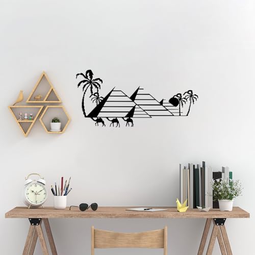 Stylish Black Decorative Metal Wall Accessory, 33 x 70 cm, 100% Metal, 1.5 mm Thickness, Perfect for Home Decor and Modern Spaces