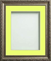 Frame Company Brompton Bronze 16x12 Photo Frame with Lemon Mount for 14x10