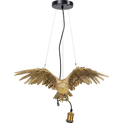 Kare Design Pendant Light Animal Owl, Gold, 60x57x14 cm, Pendant lamp, Ceiling Light, Home Lighting, Modern, no Bulb Included, Living Room